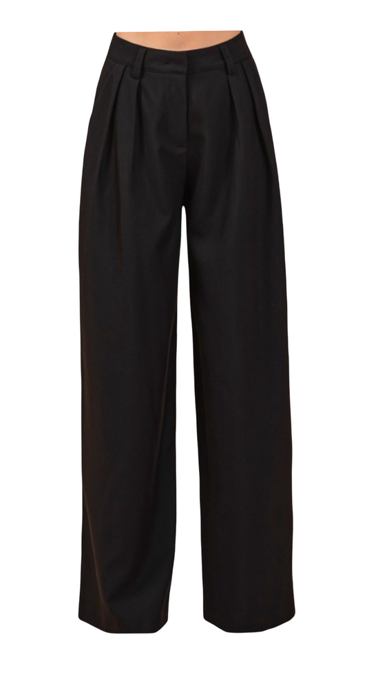 Fina Black Trouser Pant